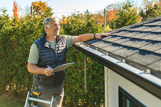 Professional Hail Damage Roof Repair technician working in Joy, IL